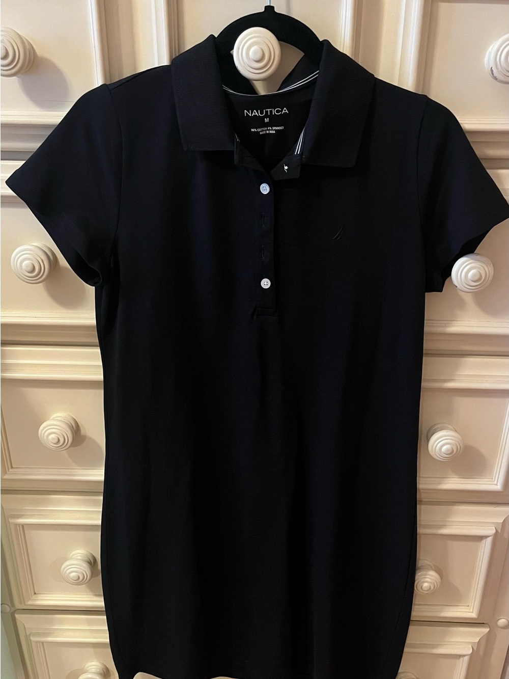 Nautica Navy blue Short Sleeve Polo Dress
